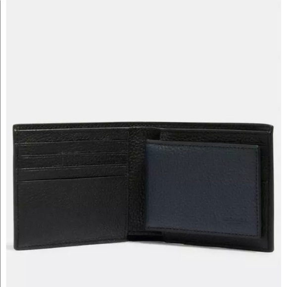 Coach 3-in-1 Leather Varsity Stripe Wallet - Picture 2 of 6